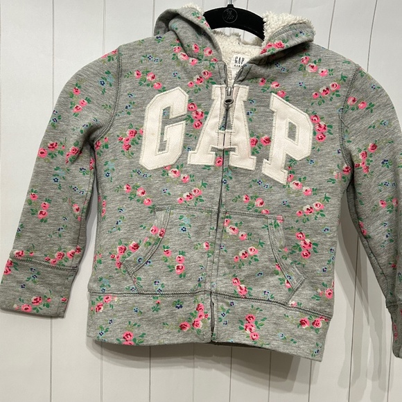 Girl’s sherpa-lined logo hoodie - Picture 1 of 10